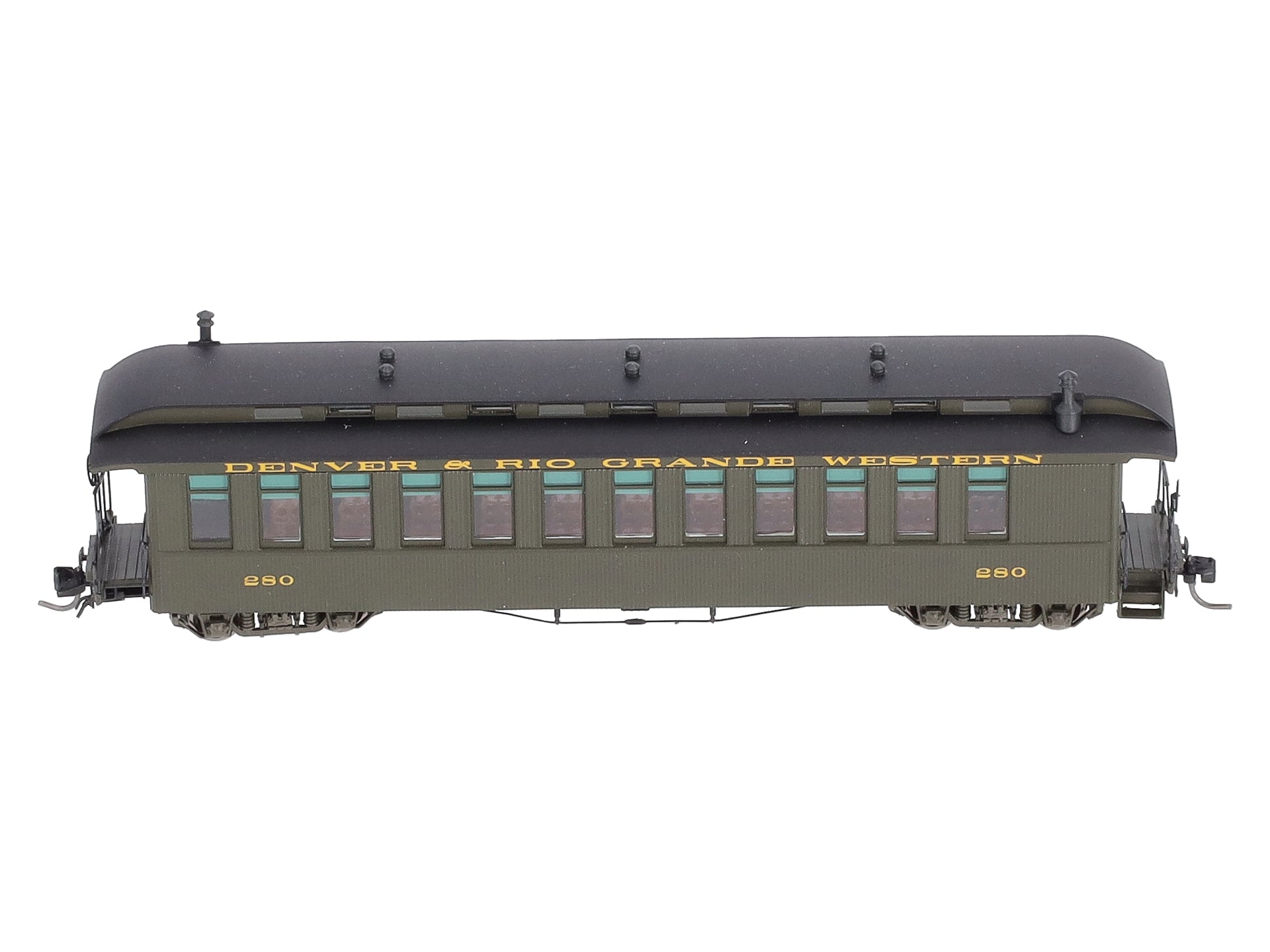 Blackstone Models B350100 HOn3 D&RGW Open Platform Coach Passenger Car #280