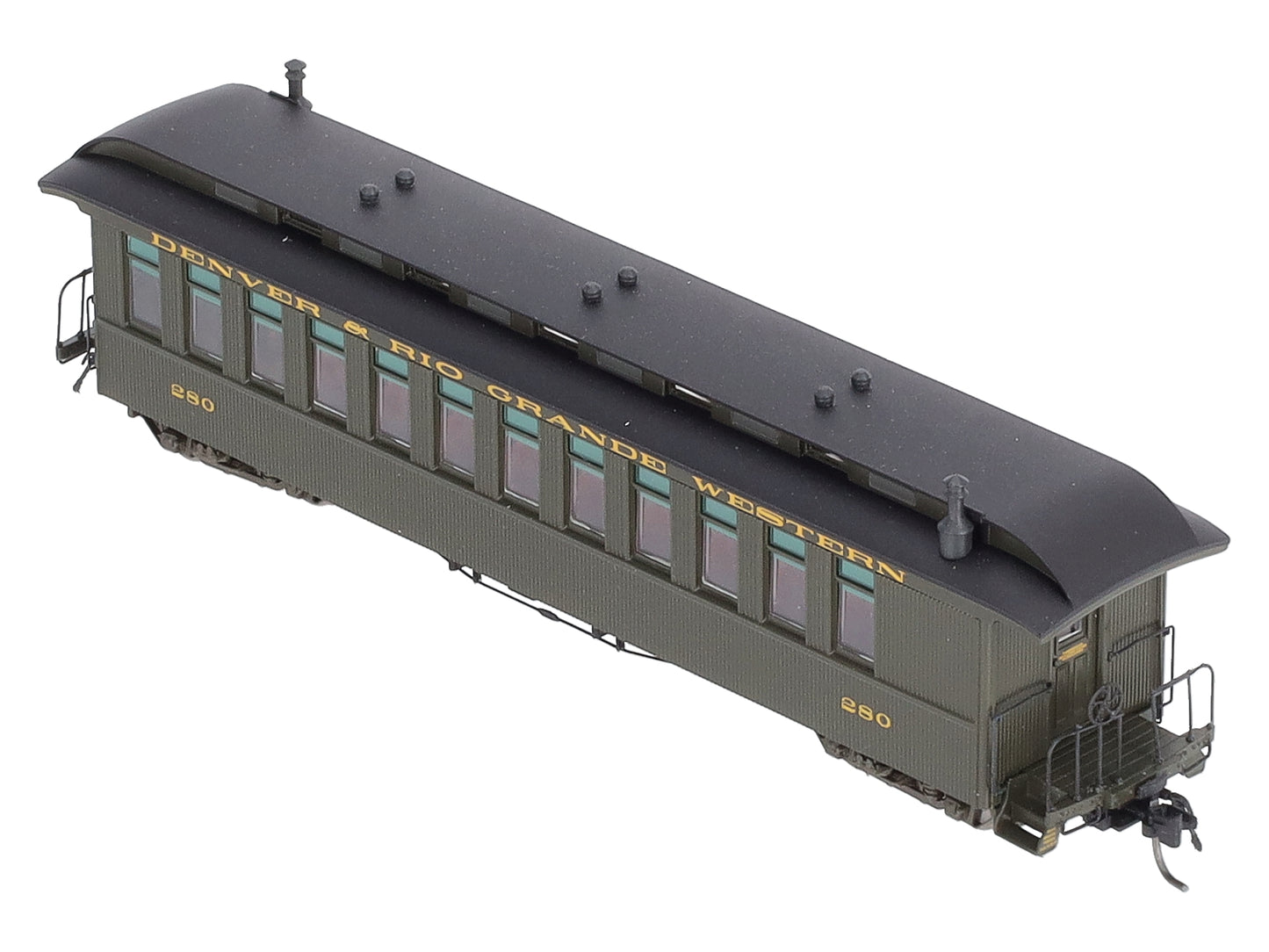 Blackstone Models B350100 HOn3 D&RGW Open Platform Coach Passenger Car #280