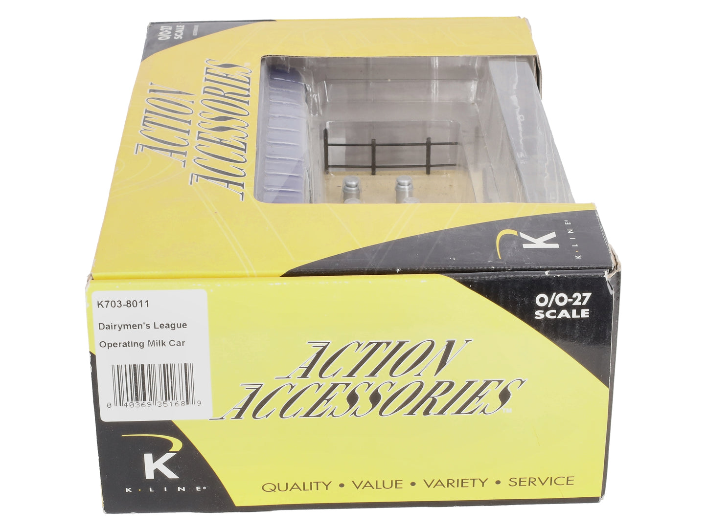 K-Line K703-8011 O Gauge Dairymens League Operating Milk Refrigerator Car #904 LN/Box