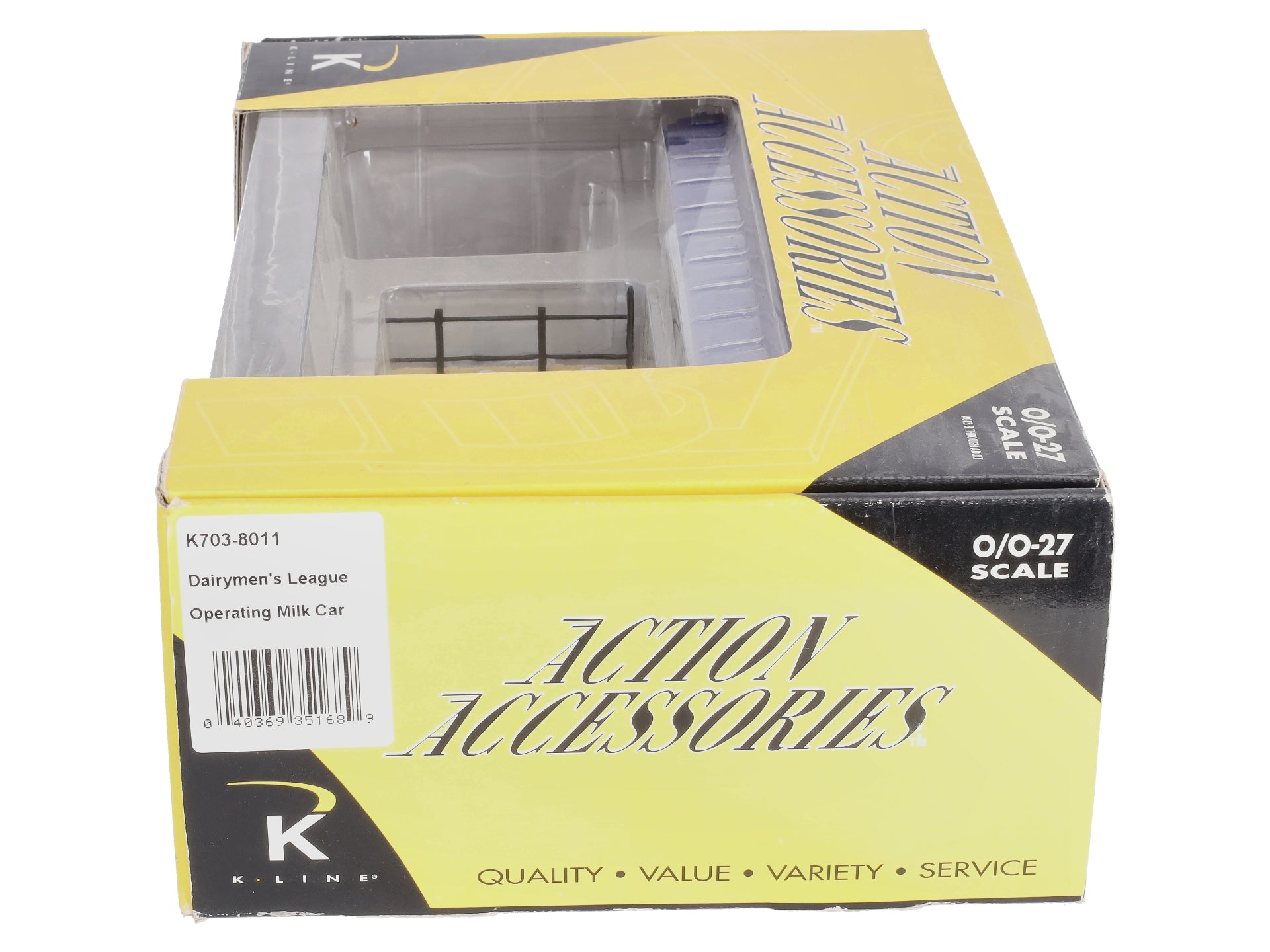 K-Line K703-8011 O Gauge Dairymens League Operating Milk Refrigerator Car #904 LN/Box