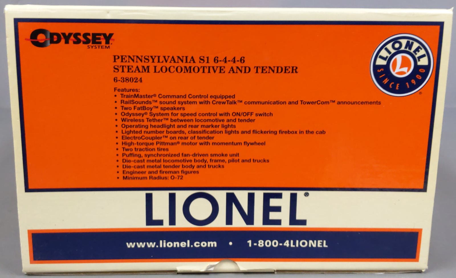 Lionel 6-11147 Pennsylvania M1b 4-8-2 Steam Loco & Tender #6750 with LEGACY LN/Box