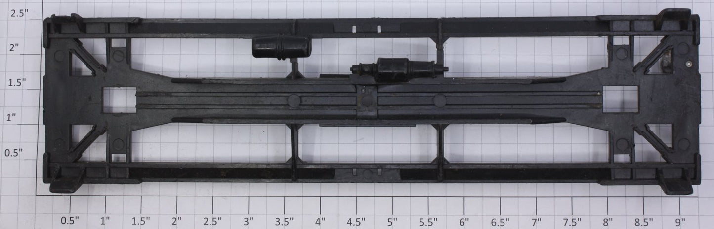 Lionel 6415-T-10 O Gauge Black Plastic Triple Dome Tank Car Frame w/ Brake Wheel