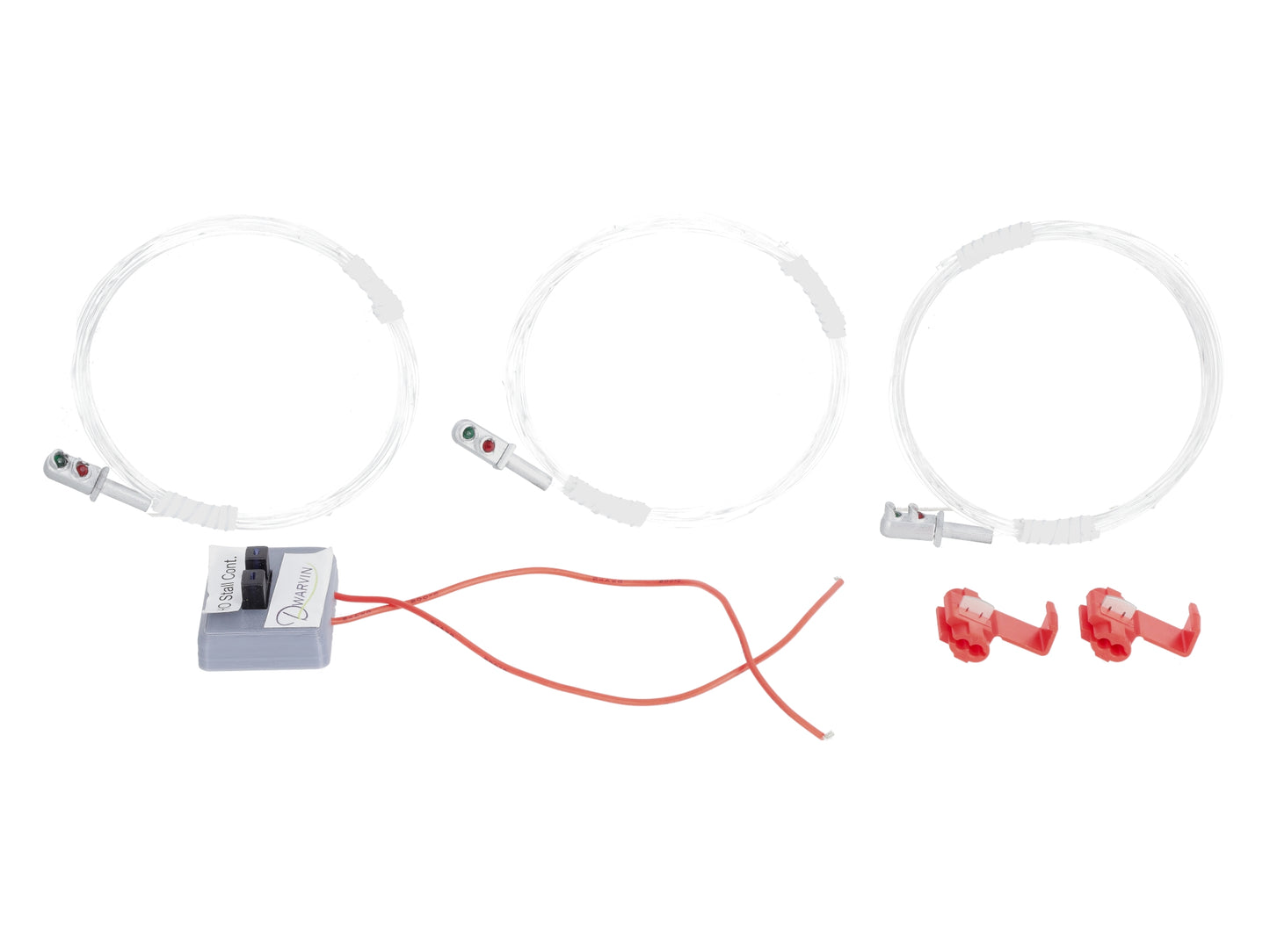 Dwarvin DVTSSS101S HO Turnout Signal Stall Motor with 3 Dwarf Signals - Silver