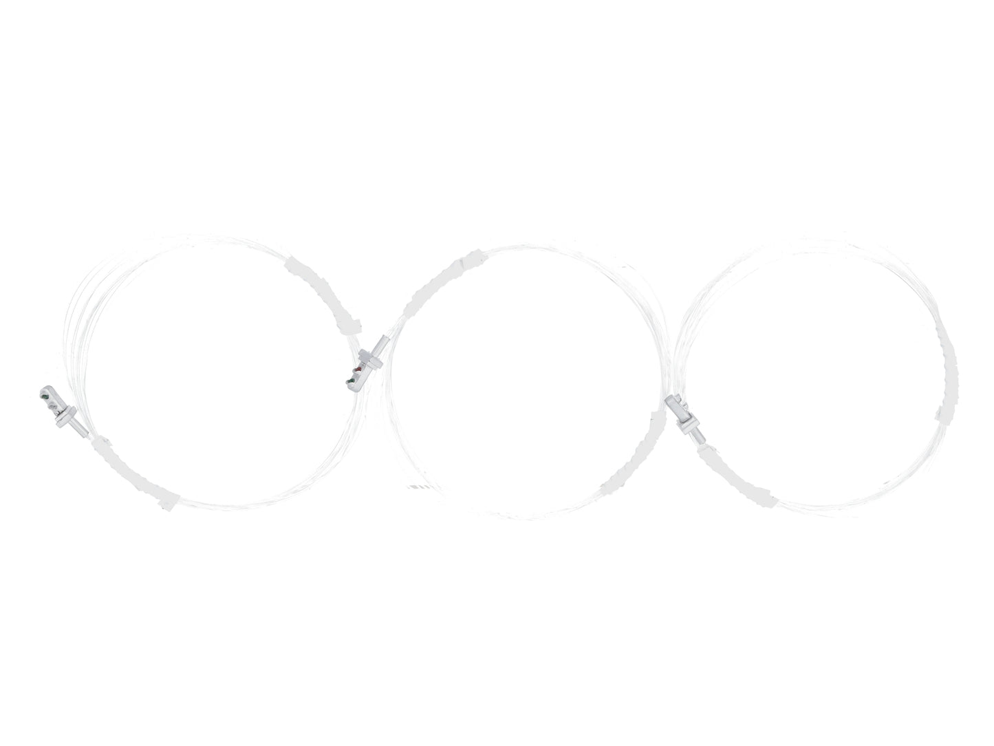 Dwarvin DVTSTC3-2S N Turnout Twin Coil 3 Wire 3 Dwarf Signals w/Pwr - Silver