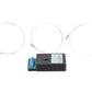 Dwarvin DVTSTC3-2S-NP N Turnout Snap Twin Coil 3 Wire 3 Silver Signals Kit NP