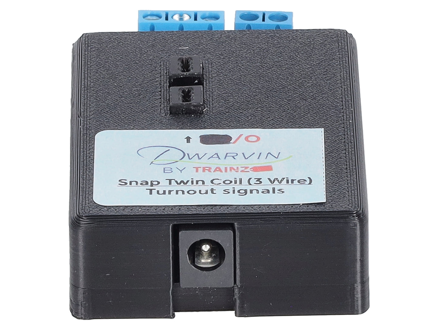 Dwarvin DVTSTC3-3S O 3R Turnout Twin Coil 3-Wire 3 Signals Kit w/ Pwr - Silver