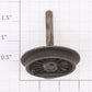 Lionel 736-7 Black End Wheel with Axle