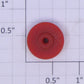 American Flyer PA9990-A Franklin / Washington Red Plastic Front Wheel