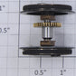 American Flyer 44022-554 #4-40 Driver Wheelset / Flanged with Gear and Tires