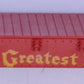 American Flyer 643-R S Gauge "Worlds Greatest Show" Red Plastic Flat Car Frame