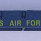 American Flyer 24574X S Gauge "US Air Force" Blue Plastic Flat Car Frame