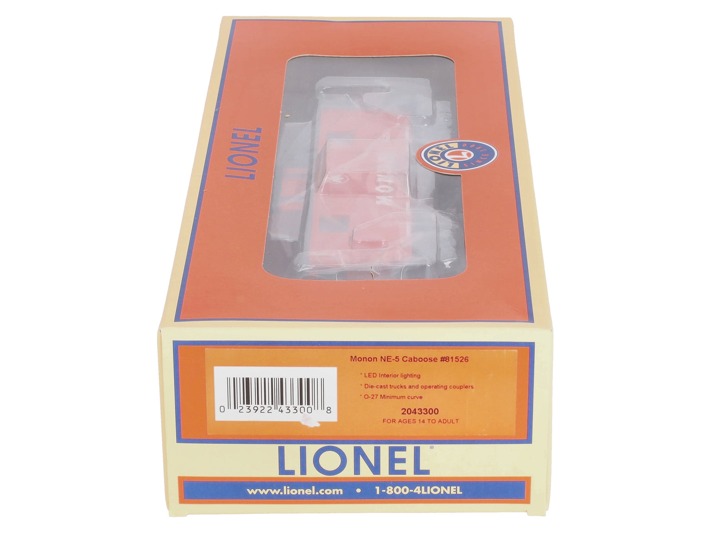 Lionel 2043300 O Monon NE-5 Caboose #81526