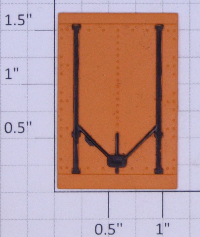 American Flyer DOOR18 Orange Reefer Door with Black Detail