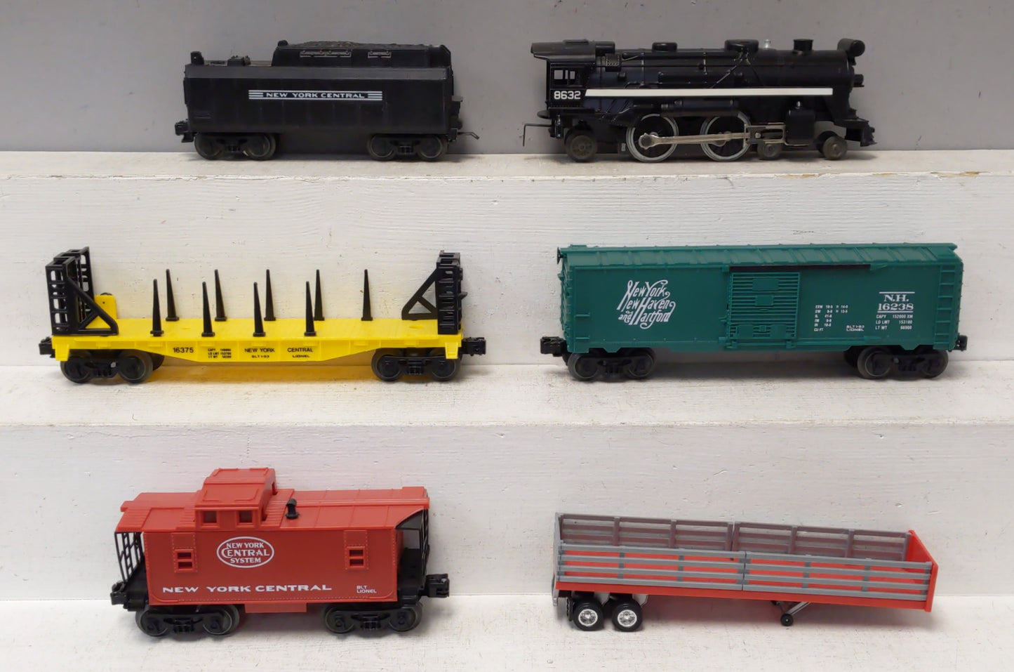 Lionel 6-11735 O New York Central Flyer Steam Freight Train Set EX/Box