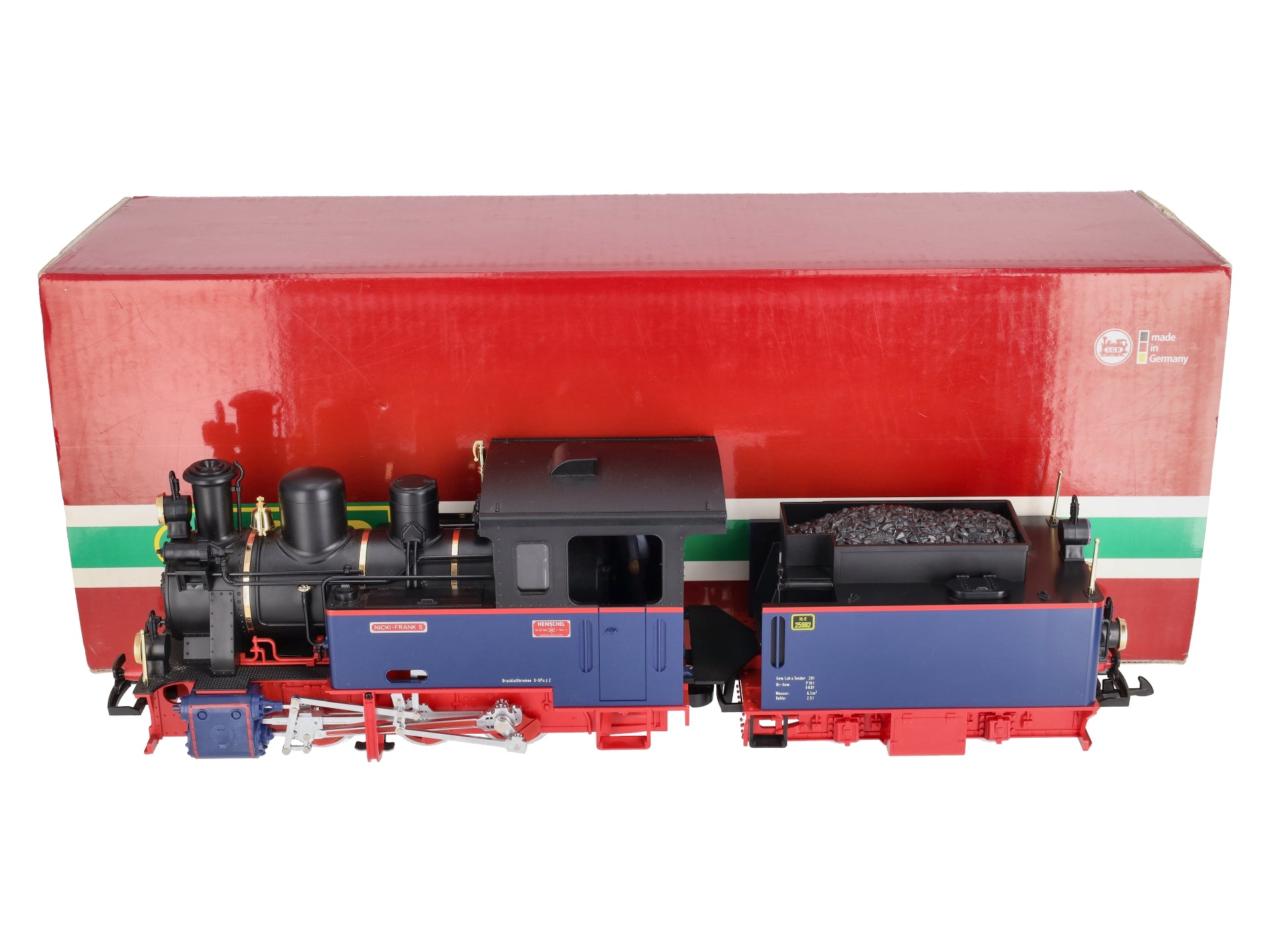 LGB 20261 G Scale Nicki Frank 0-6-0 Steam Loco & Tender LN/Box