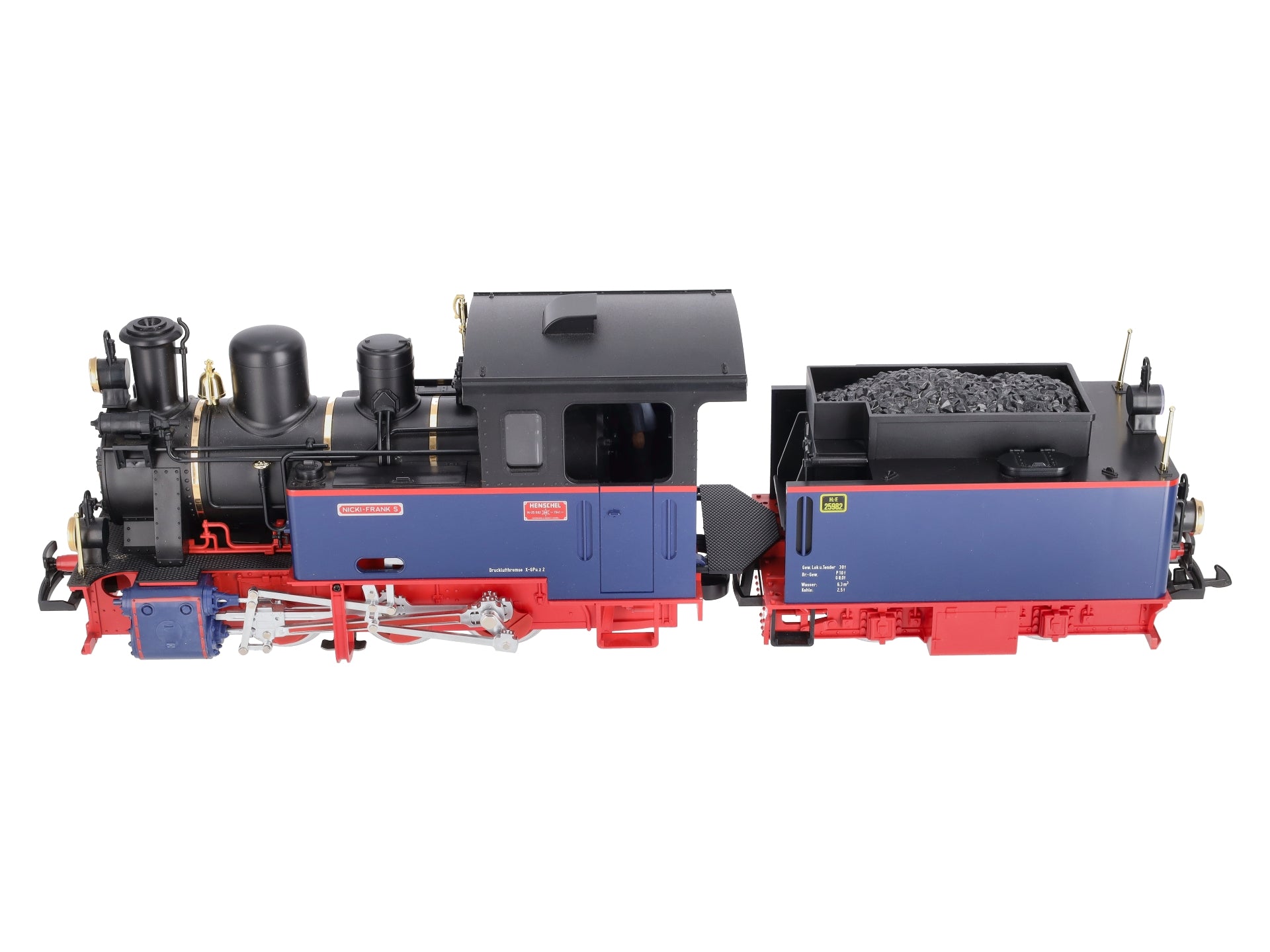 LGB 20261 G Scale Nicki Frank 0-6-0 Steam Loco & Tender LN/Box
