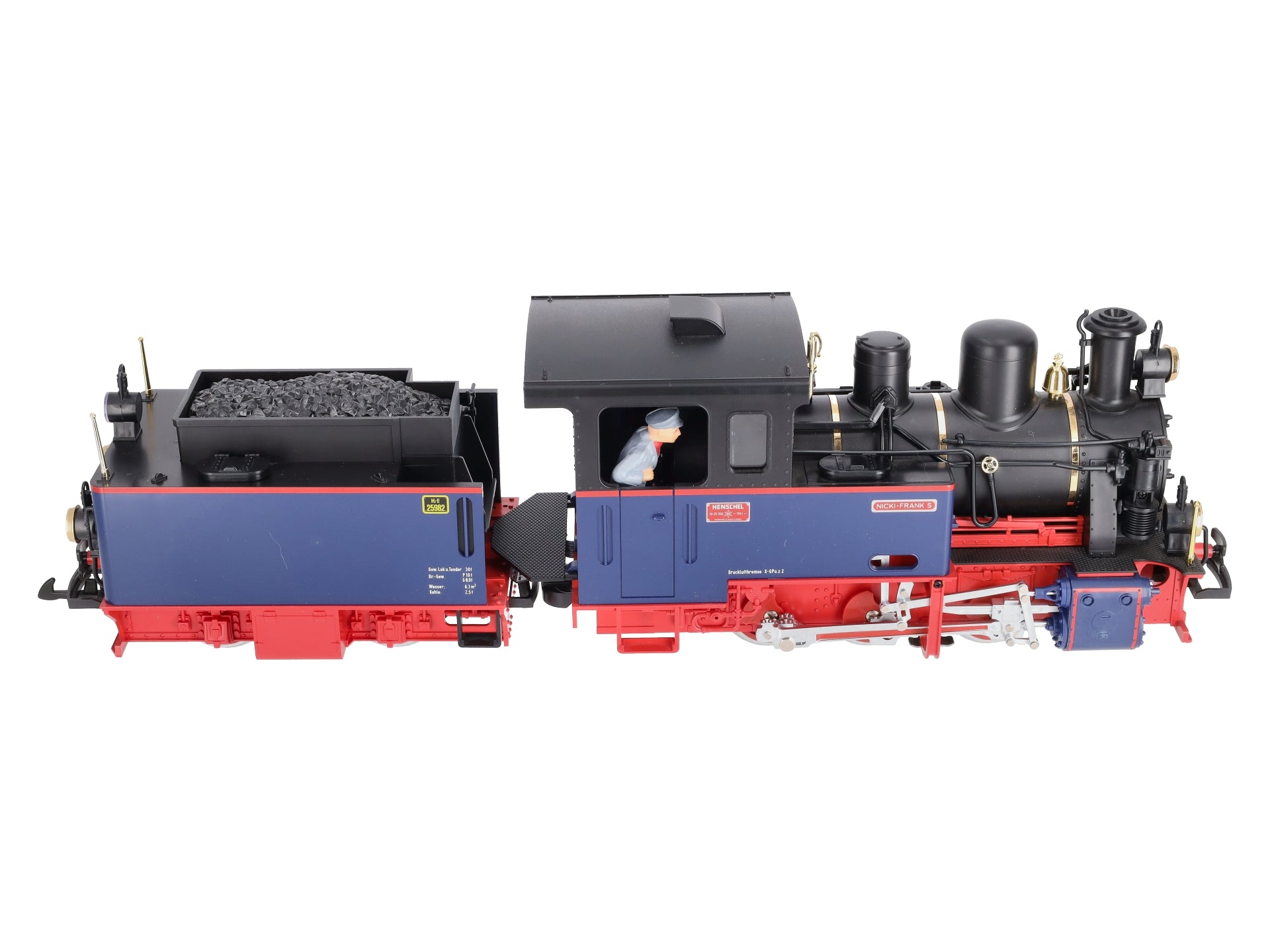 LGB 20261 G Scale Nicki Frank 0-6-0 Steam Loco & Tender LN/Box