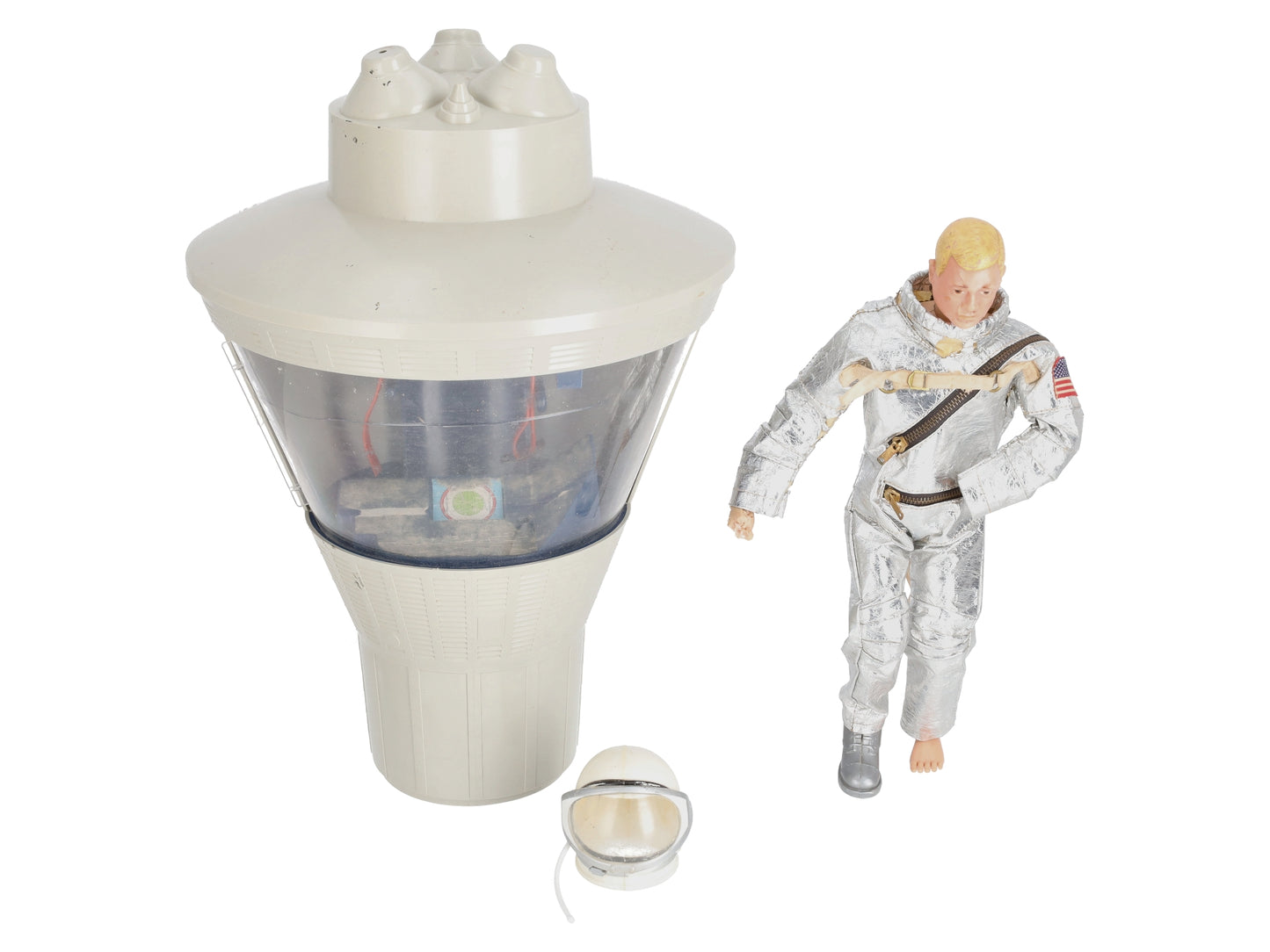 Hasbro Vintage 1960s G.I. Joe Space Capsule & Astronaut Figure VG