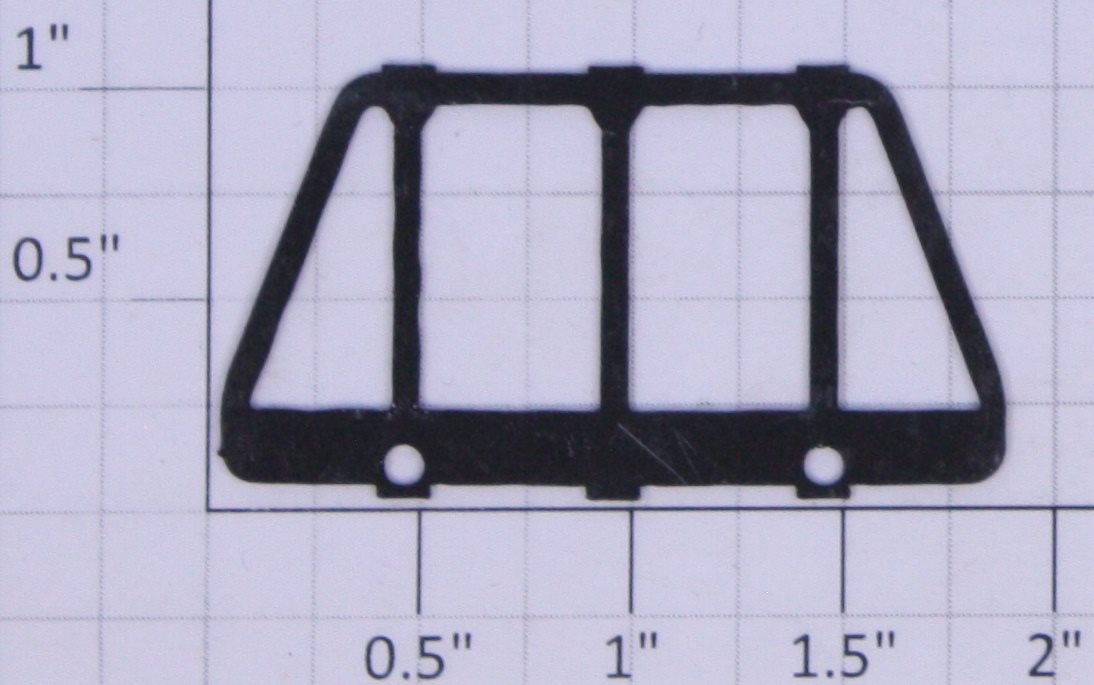American Flyer PA11511 GP-7 Black Metal End Rail
