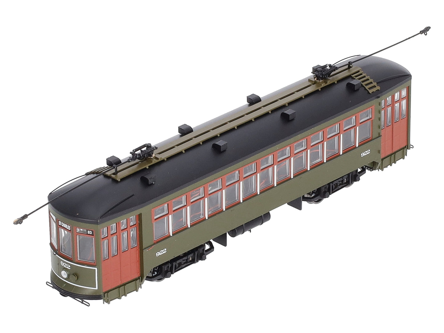 Bowser 12837 HO New Orleans RTA Perley Thomas 2-Truck Streetcar Standard DC #922