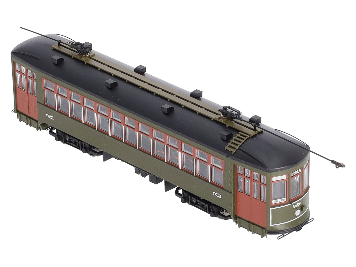 Bowser 12837 HO New Orleans RTA Perley Thomas 2-Truck Streetcar Standard DC #922