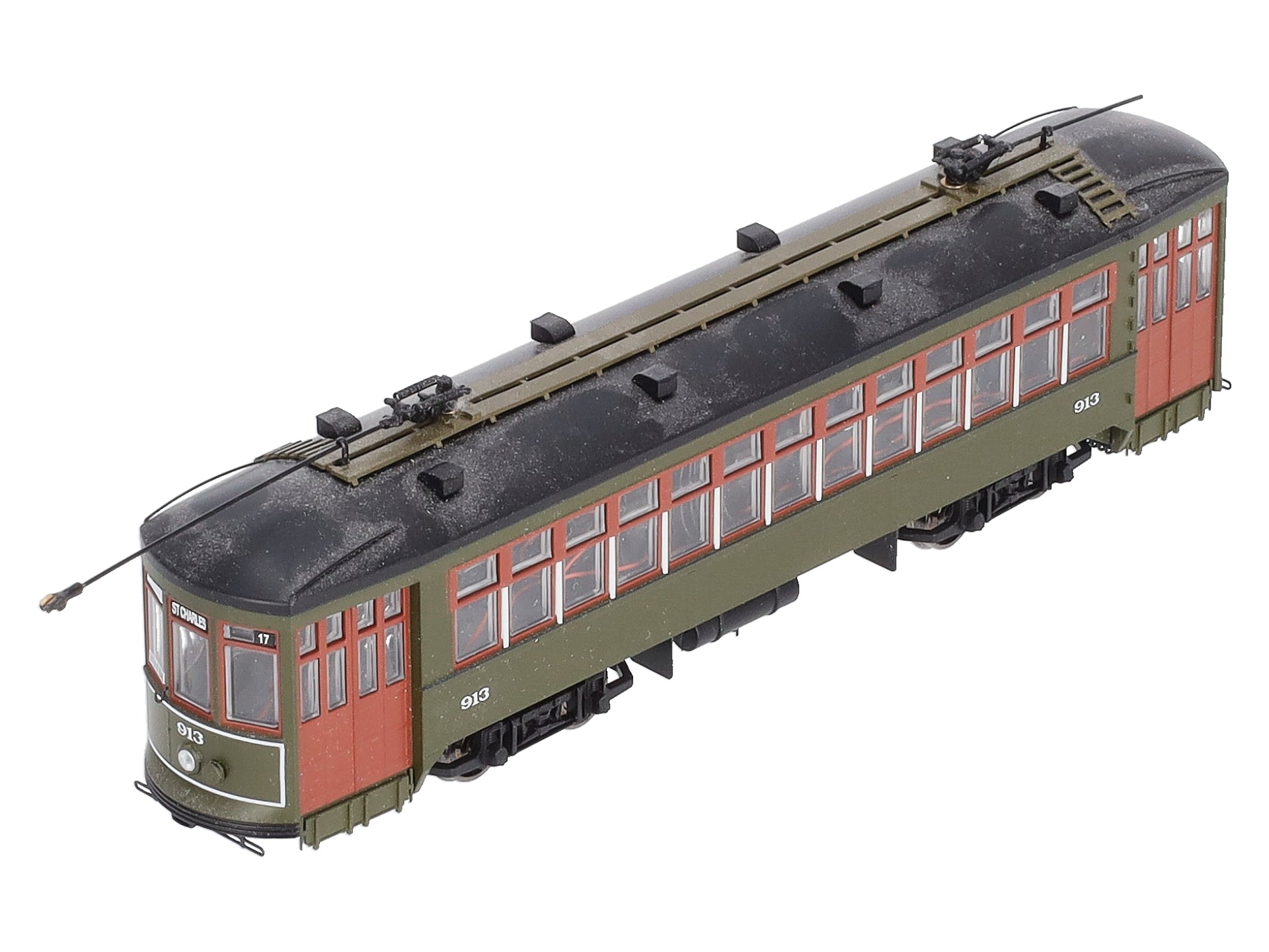 Bowser 12836 HO New Orleans RTA Perley Thomas 2-Truck Streetcar Standard DC #913