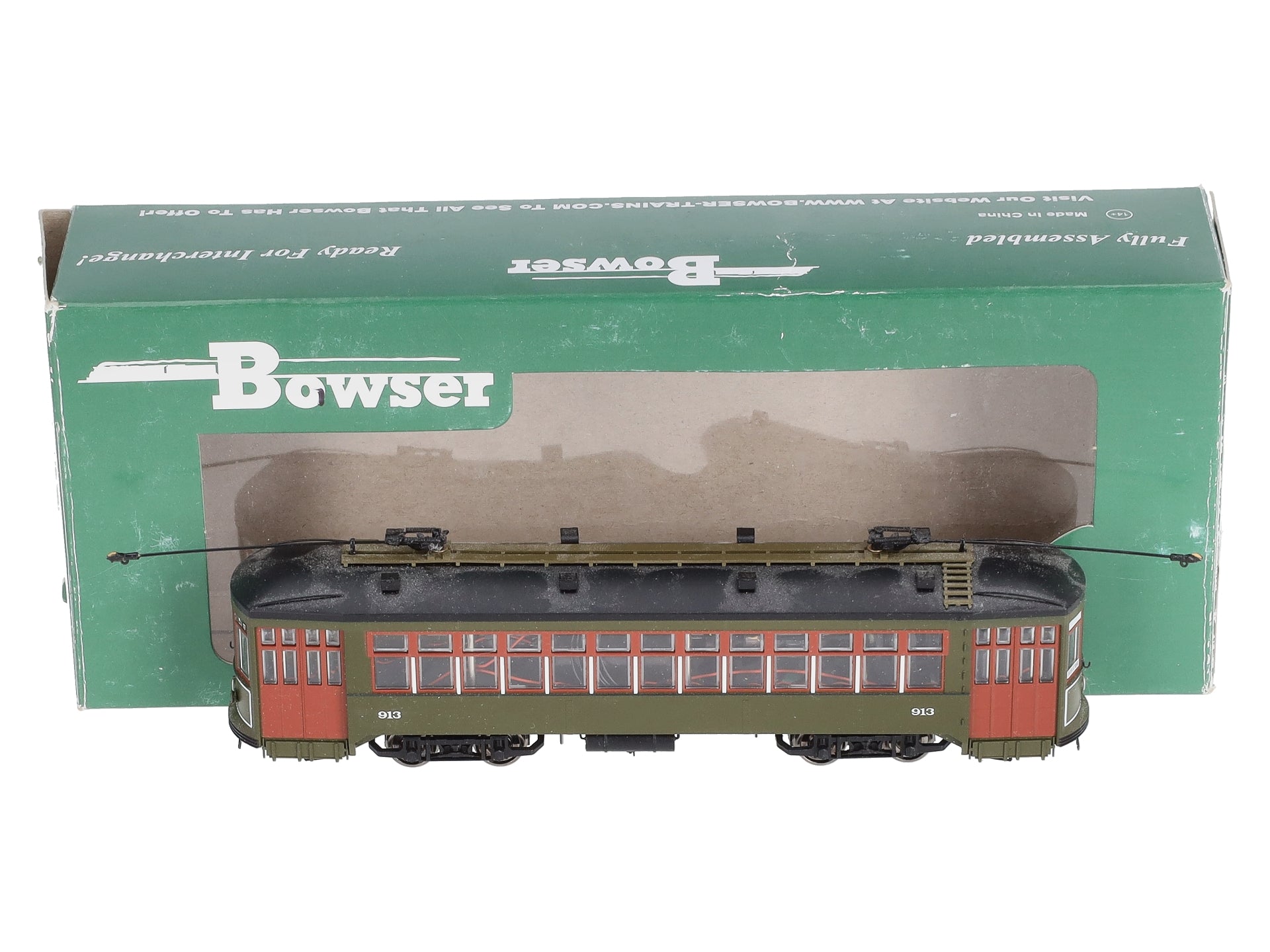Bowser 12836 HO New Orleans RTA Perley Thomas 2-Truck Streetcar Standard DC #913