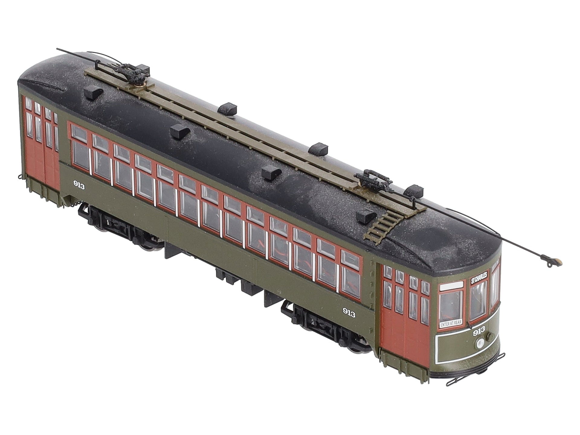 Bowser 12836 HO New Orleans RTA Perley Thomas 2-Truck Streetcar Standard DC #913