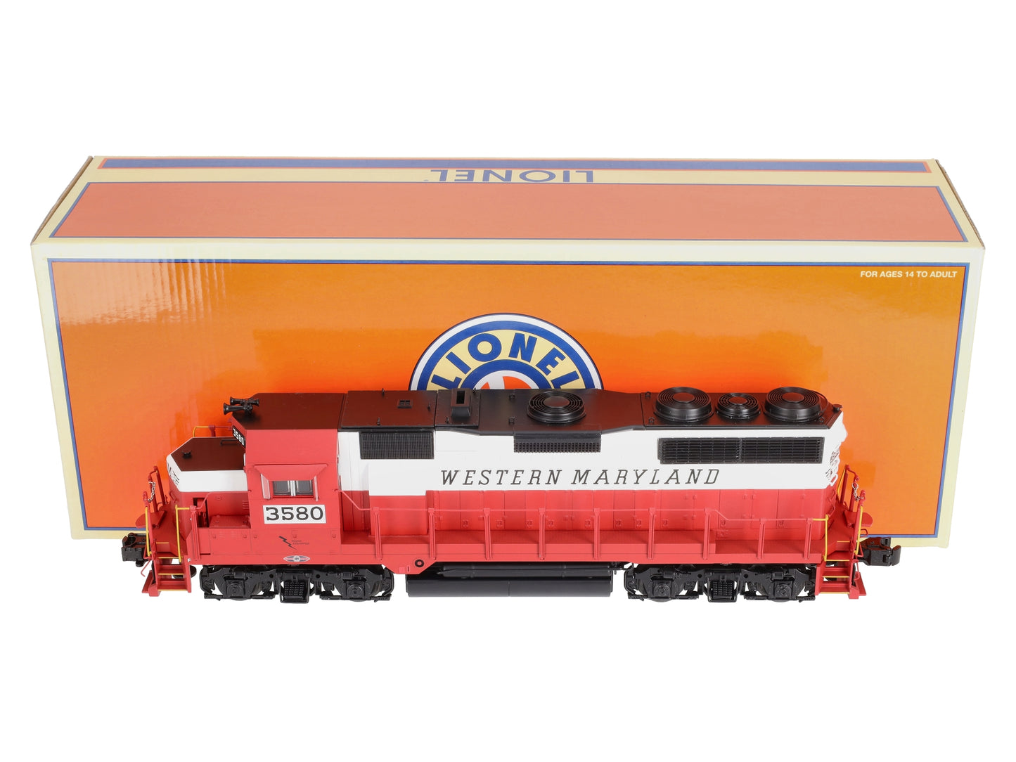 Lionel 6-38995 O Gauge Western Maryland Non-Powered GP35 Diesel Locomotive #3580