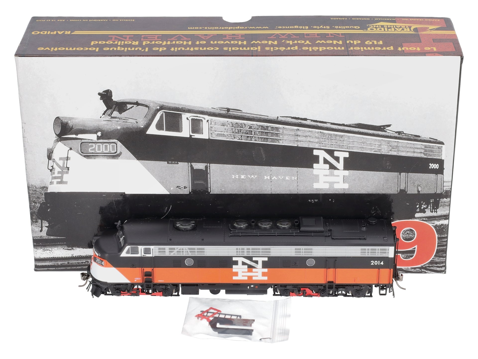 Rapido Trains 14504 HO New Haven EMD FL9 with LokSound & DCC #2014