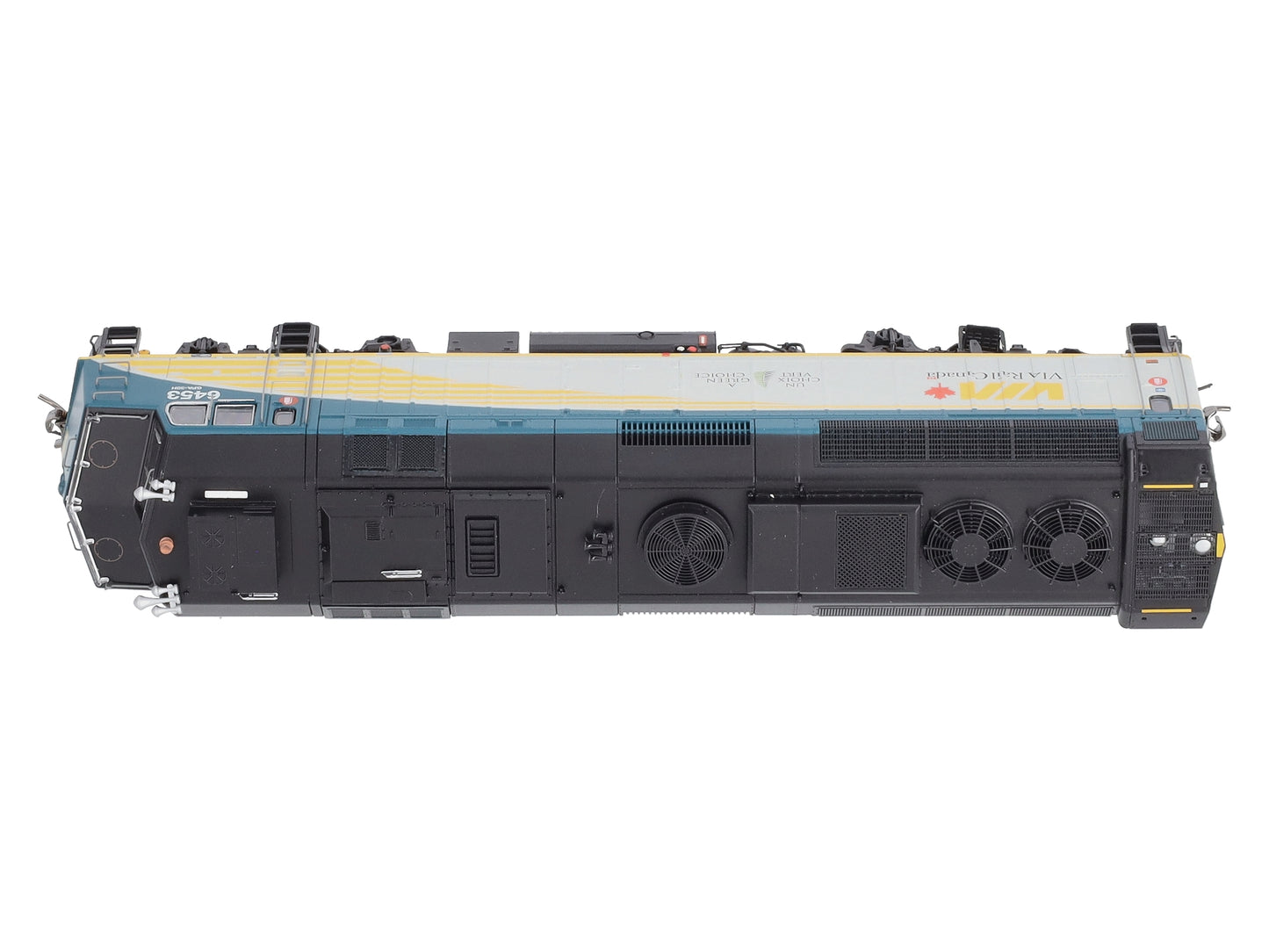 Rapido Trains 82509 HO VIA REBLT F40PH #6453 w/DCC