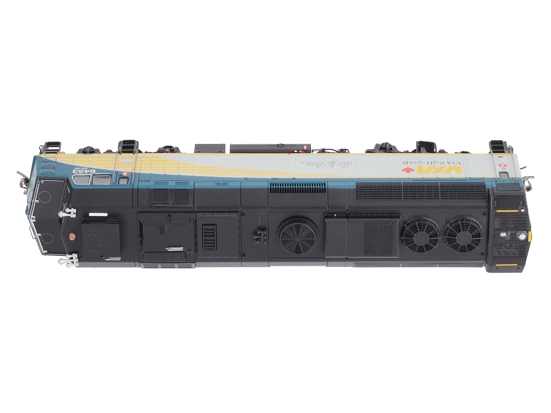 Rapido Trains 82509 HO VIA REBLT F40PH #6453 w/DCC