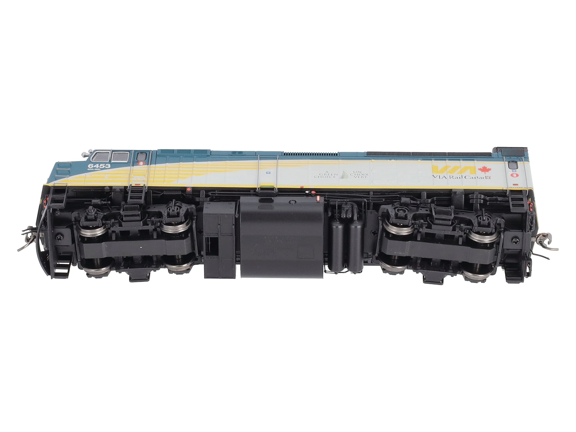 Rapido Trains 82509 HO VIA REBLT F40PH #6453 w/DCC