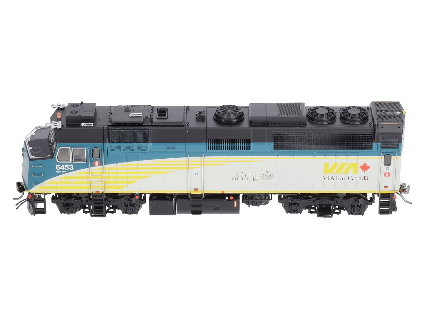 Rapido Trains 82509 HO VIA REBLT F40PH #6453 w/DCC