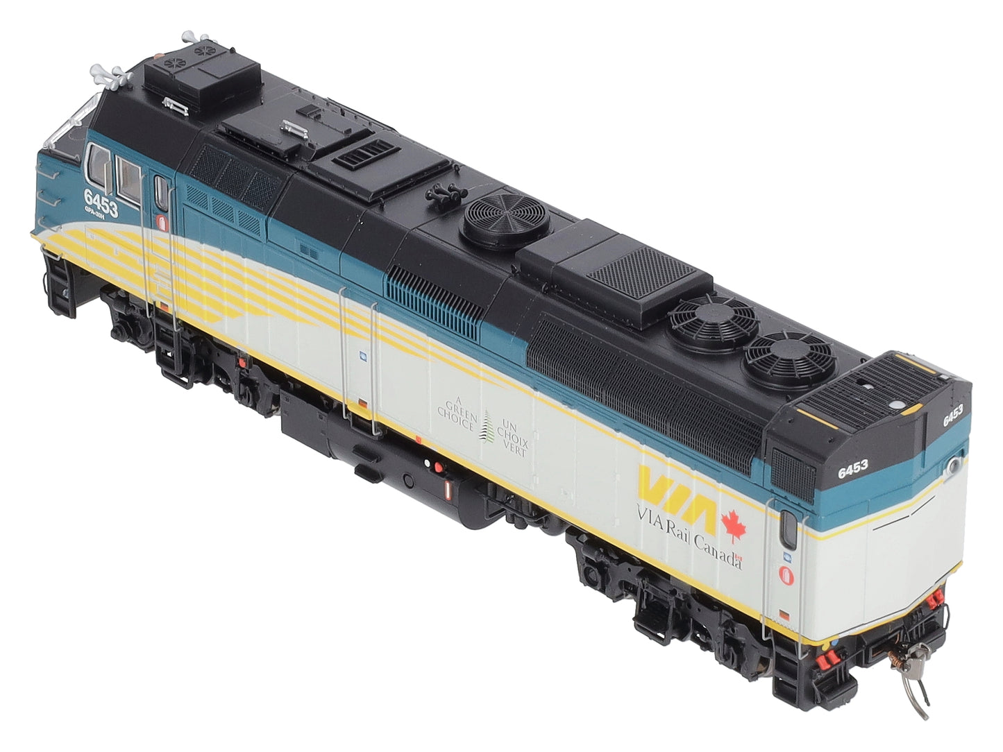 Rapido Trains 82509 HO VIA REBLT F40PH #6453 w/DCC