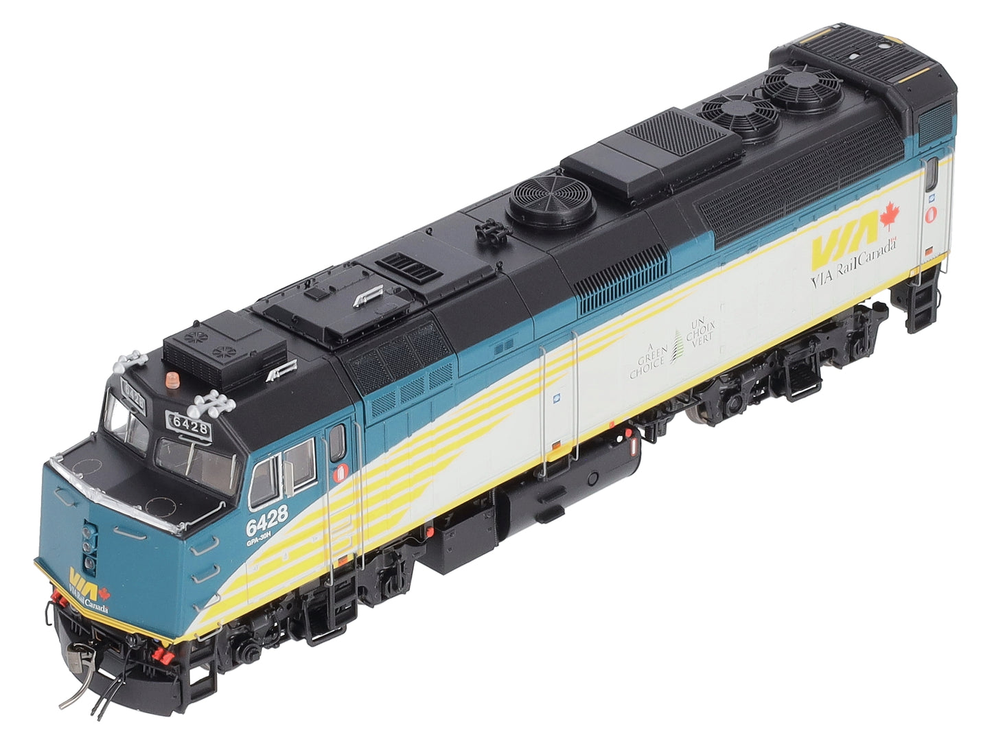 Rapido Trains 82503 HO VIA Rail Canada Rebuilt F40PH-2D Diesel w/ Sound #6428