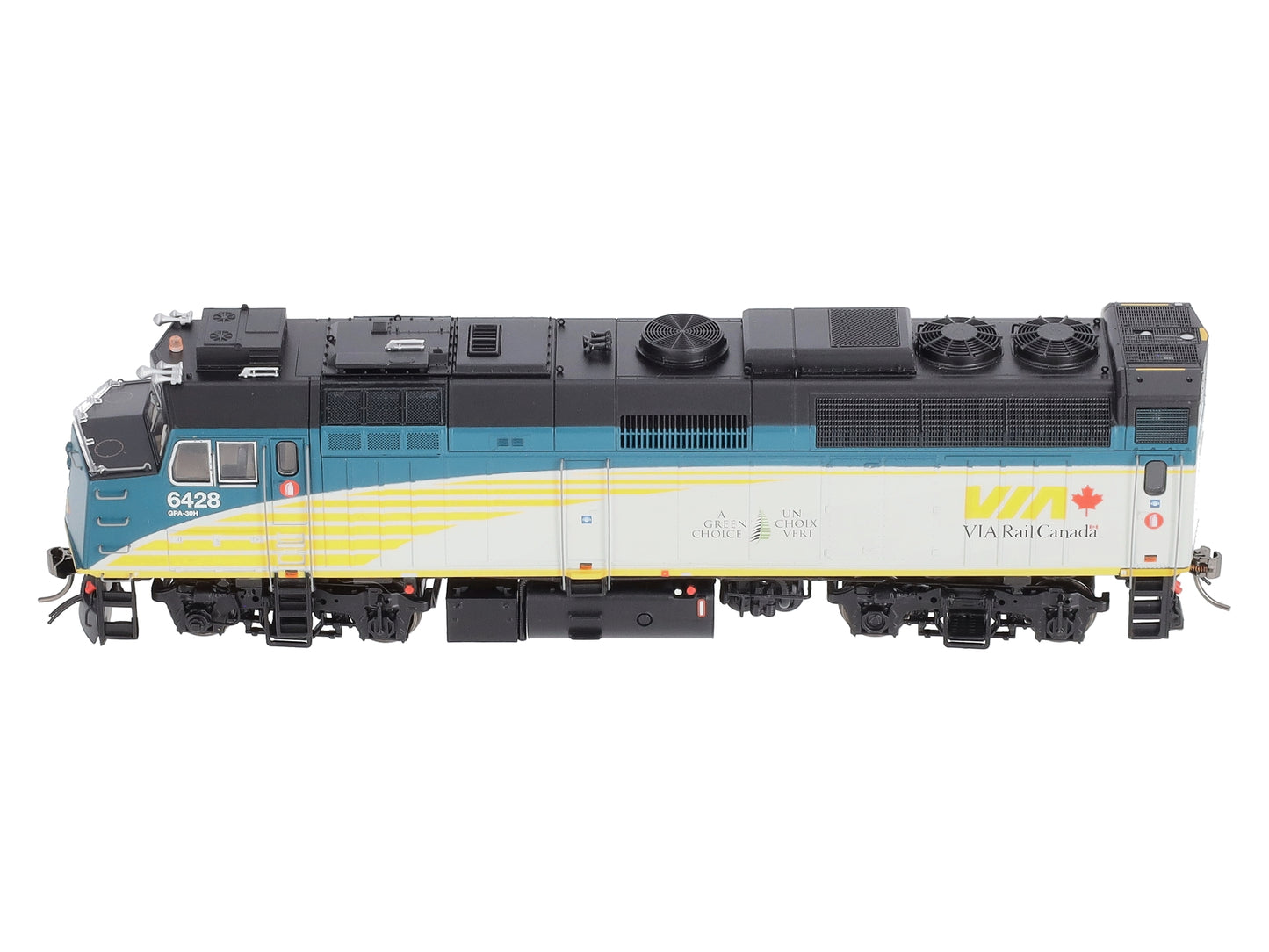 Rapido Trains 82503 HO VIA Rail Canada Rebuilt F40PH-2D Diesel w/ Sound #6428
