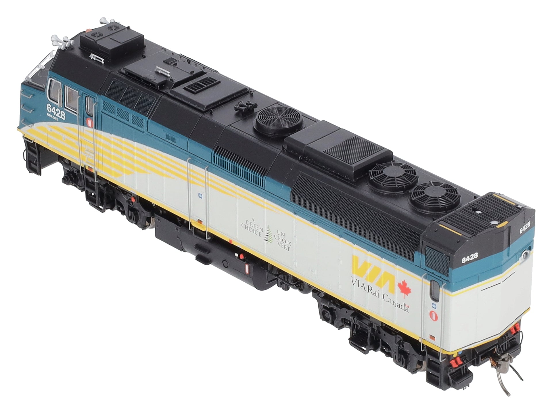 Rapido Trains 82503 HO VIA Rail Canada Rebuilt F40PH-2D Diesel w/ Sound #6428