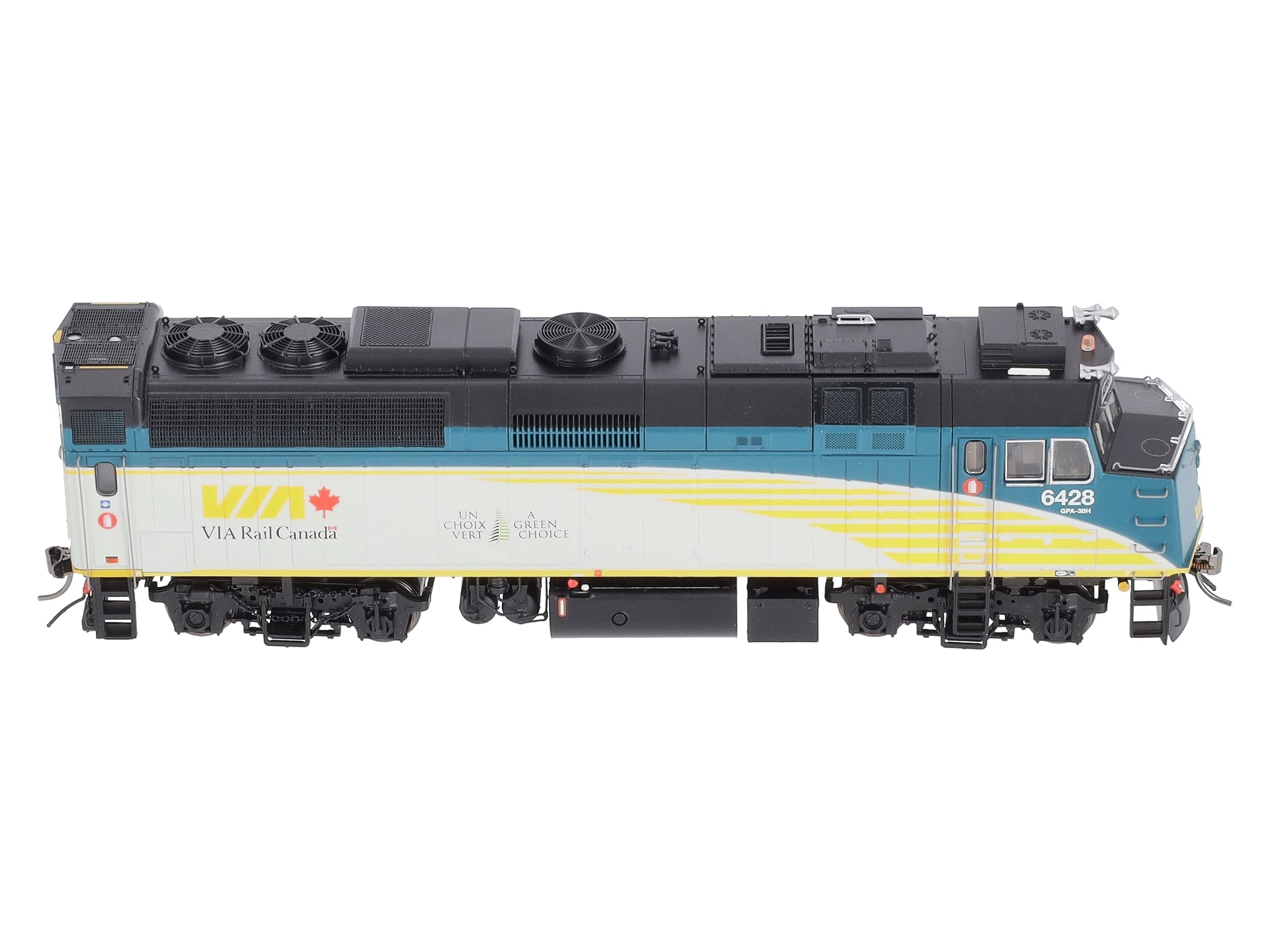 Rapido Trains 82503 HO VIA Rail Canada Rebuilt F40PH-2D Diesel w/ Sound #6428
