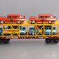MTH 30-76096 O Milwaukee Rd Auto Carrier w/Nomads LN/Box