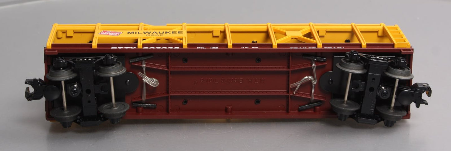 MTH 30-76096 O Milwaukee Rd Auto Carrier w/Nomads LN/Box
