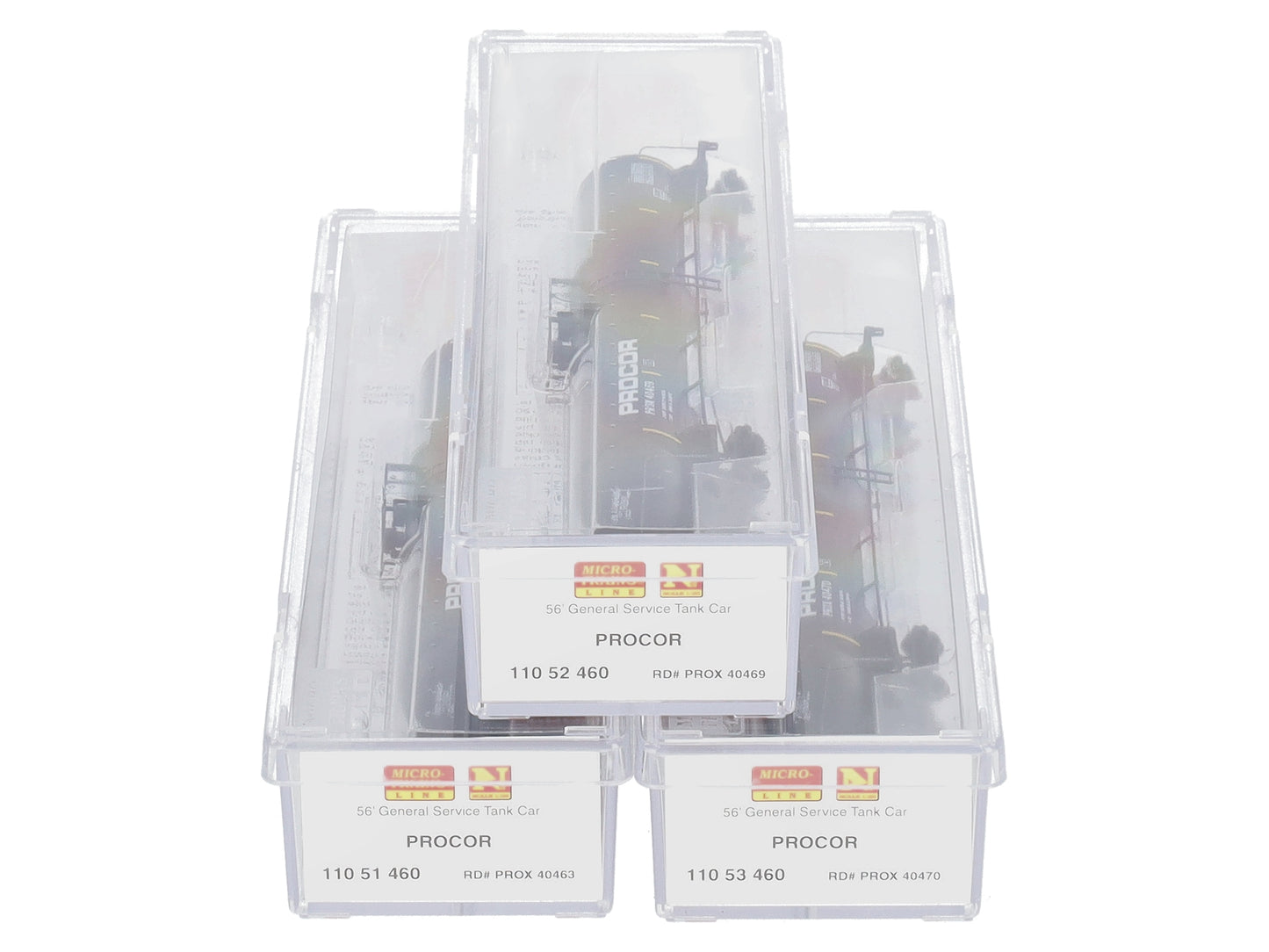 Micro-Trains 99300162 N Procor 56' Single Dome Tank Car (Set of 3)
