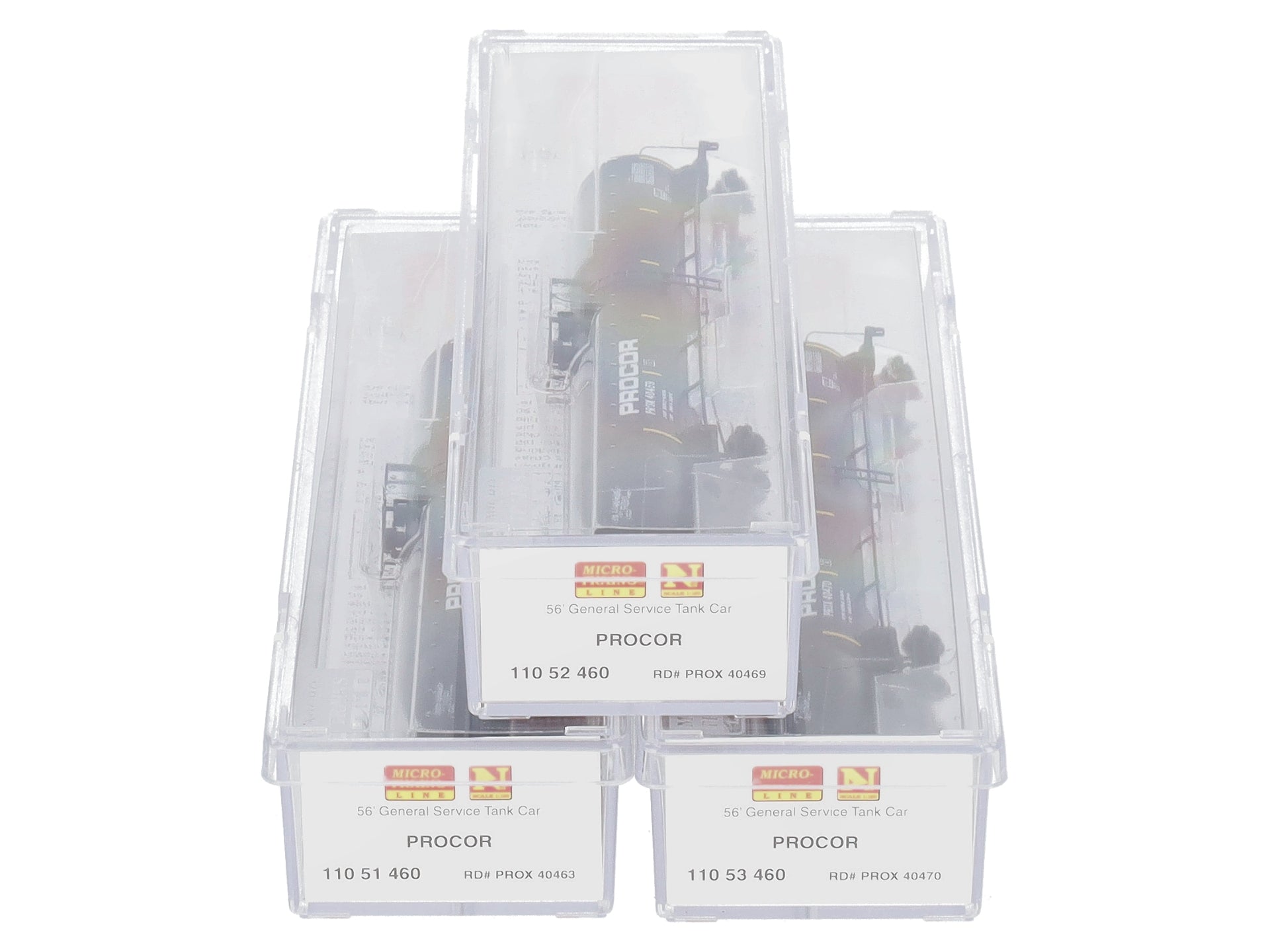 Micro-Trains 99300162 N Procor 56' Single Dome Tank Car (Set of 3)