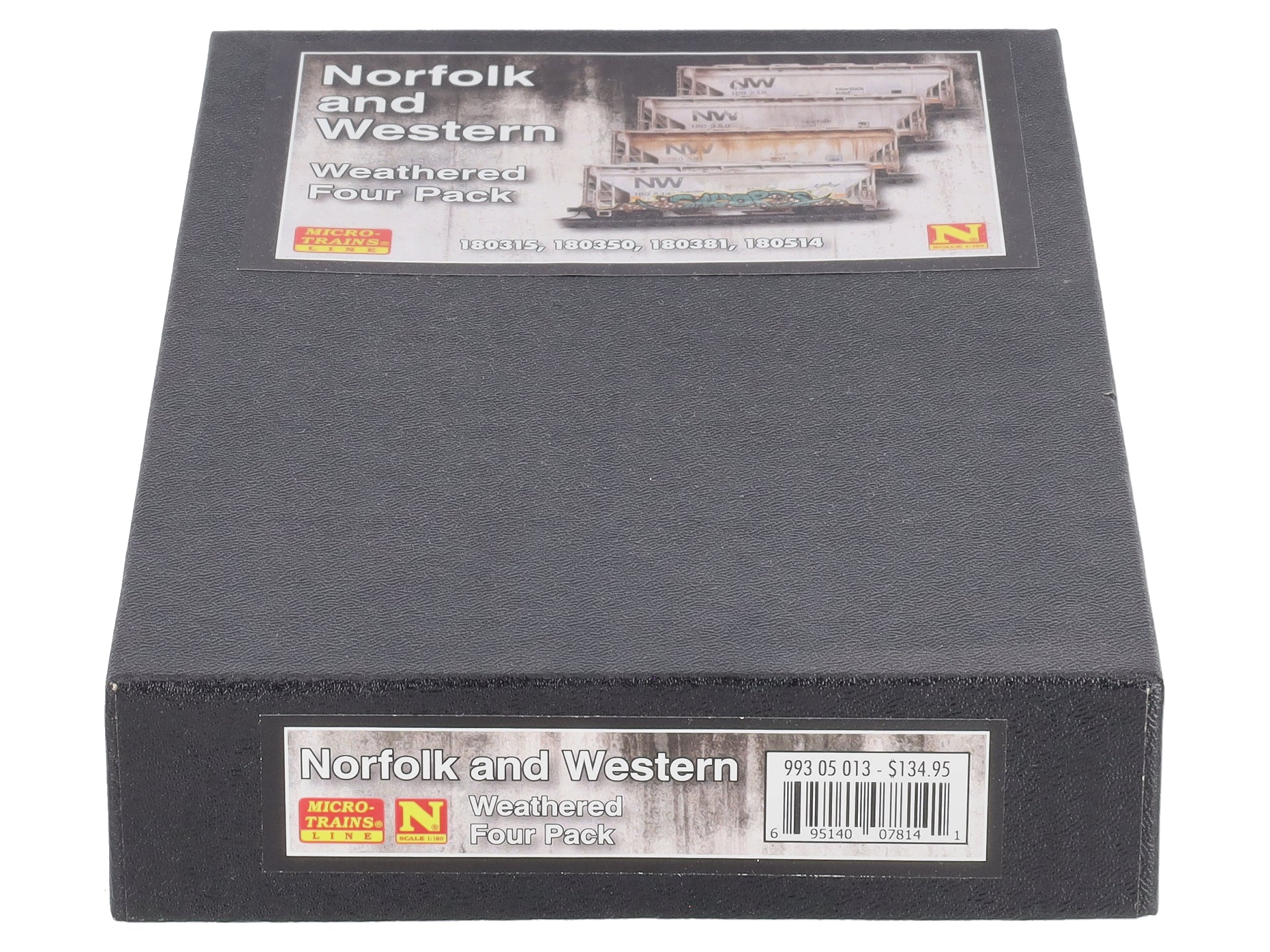 Micro-Trains 99305013 N N&W Weathered 2-Bay Covered Hopper (Set of 4)