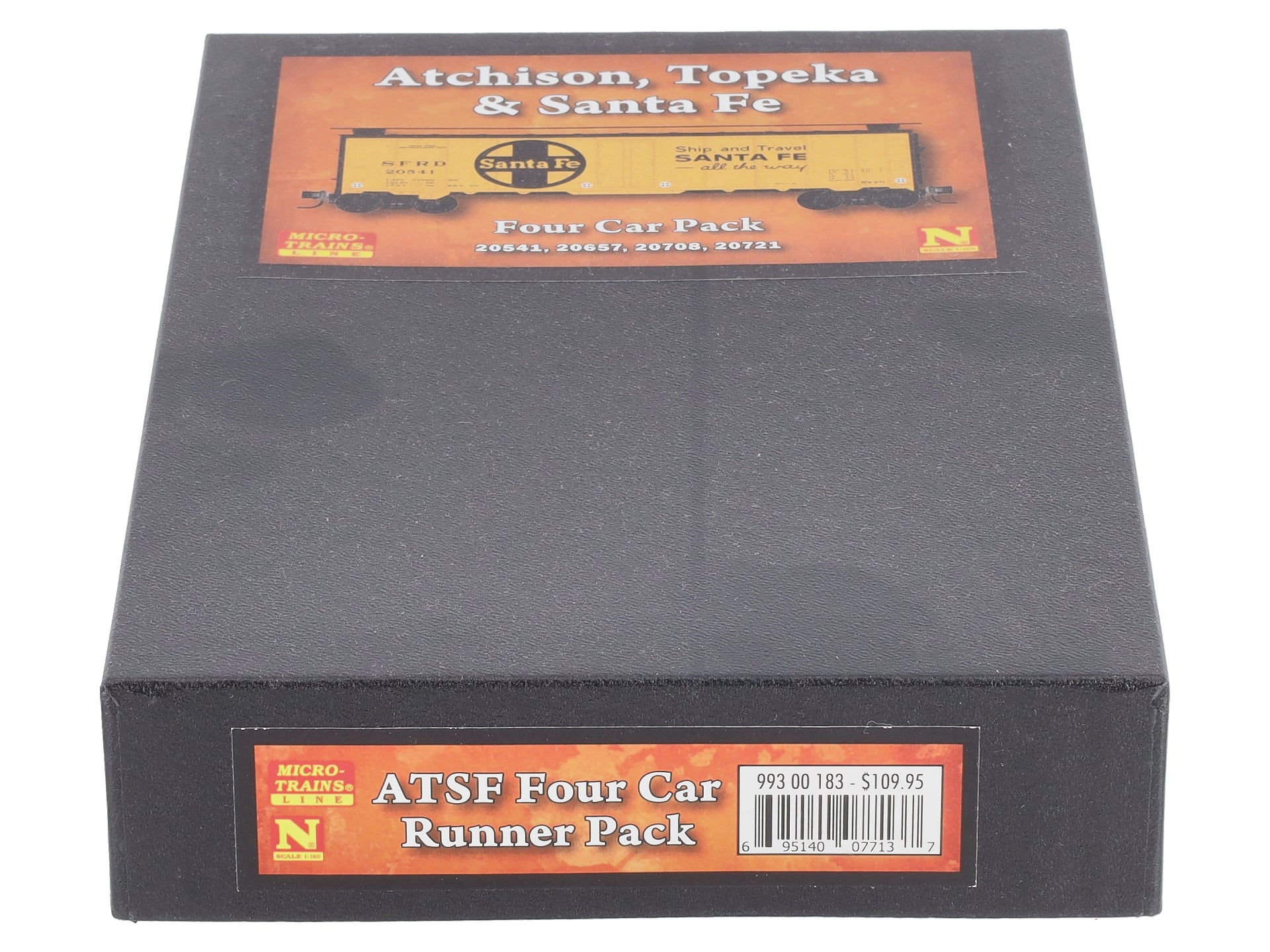 Micro-Trains 99300183 N Atchison Topeka Santa Fe 40' Reefer (Set of 4)
