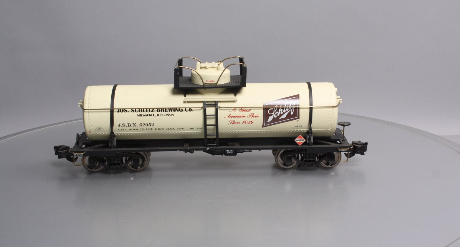 Aristo-Craft 41328 G Scale Schlitz Beer Tank Car NIB