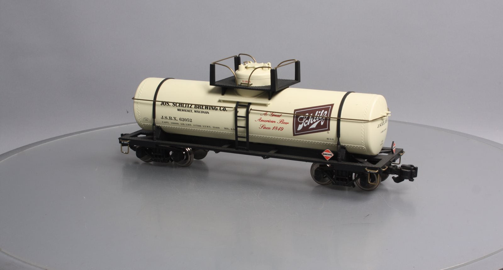 Aristo-Craft 41328 G Scale Schlitz Beer Tank Car NIB