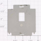 Acme 0130-3 Painted Gray Vestibule Inside Door Plate