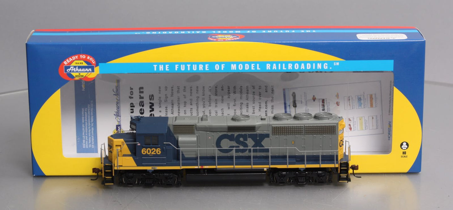 Athearn 89762 HO CSX GP40-2 Diesel Locomotive #6026