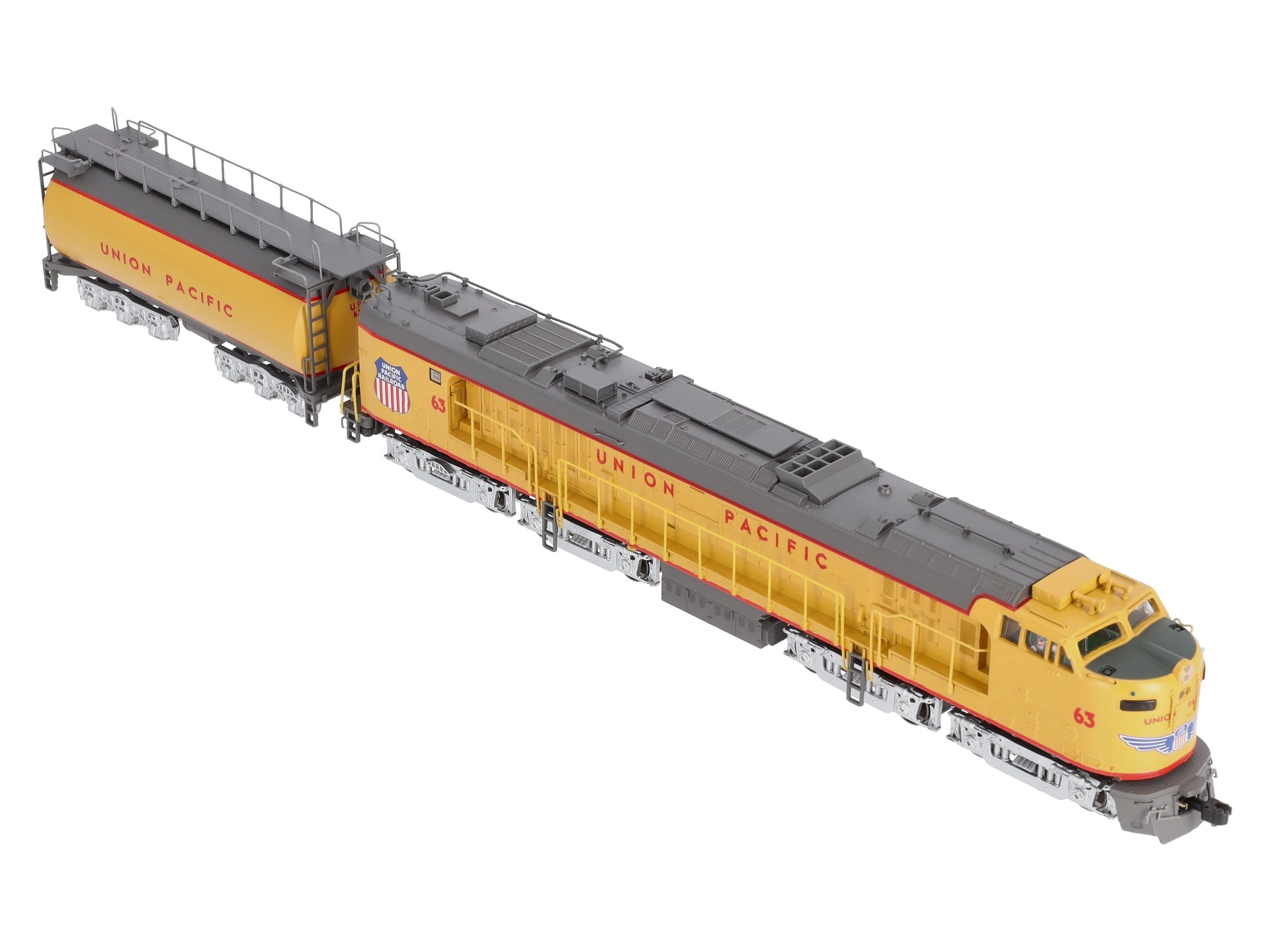 MTH 80-2052-1 HO Union Pacific HO Veranda Turbine & Tender Set w/P-S 3.0 #63